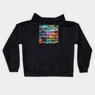 Rainbow Mermaid Scales Kids Hoodie